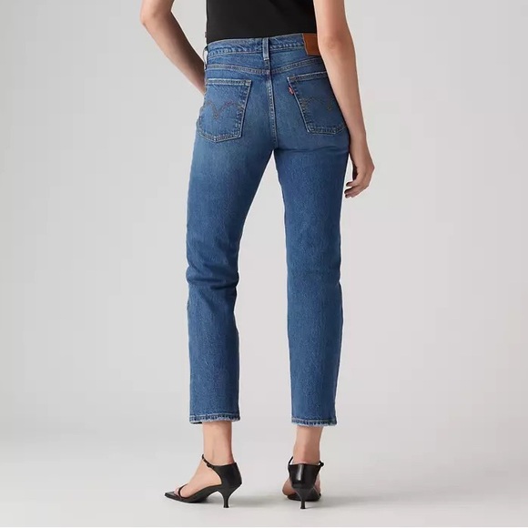 Levi’s Wedgie Straight Jeans Medium Wash 24 - Picture 7 of 10